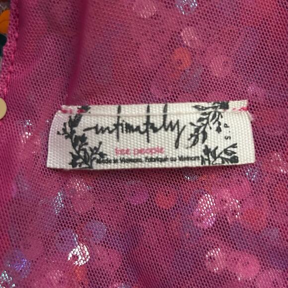 Intimately Free People Rainbow Sequin Big Night Cropped Going Out Bra Top Small - Picture 4 of 6